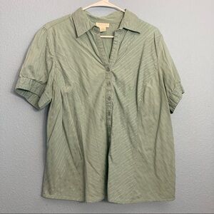 Maurice’s button Blouse - Baby Blue - Size 16